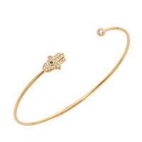 Fashion Bangles For Women 2016 Pokemon Bracelet Crystal Fatima Palm Cuff Bracelets Indian Jewelryl Christmas Gifts