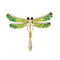 fashion rhinestone enamel butterfly shape brooches for women