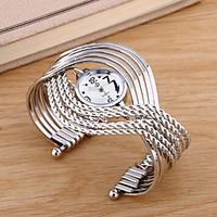 Fashion Watch Quartz Alloy Band Black Silver Gold Strap Watch