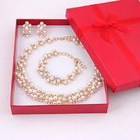 Fashion gold-plated necklace (necklace) (earrings) (Bracelet)