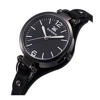 fashion watch quartz alloy band casual black white brown