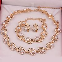 Fashion gold-plated necklace (necklace) (earrings) (Bracelet)