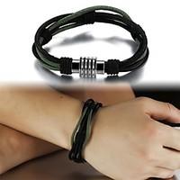 Fashion Hand-woven Multilayer Titanium Steel Men\'s Bracelet Christmas Gifts