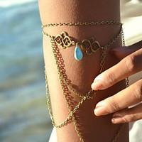 Fashion Hollow Sexy Three Layers Tassel Arm Chain