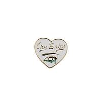 fashion trendy cute enamel love heart metal brooch