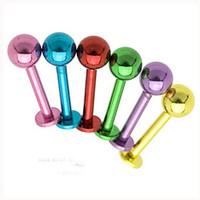 Fashion Stainless Steel Tongue Earrings Eyebrow Lip Ring Body Jewelry Piercing(Random Color)