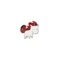 Fashion Trendy Cute Enamel Horse Metal brooch