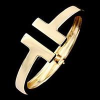 Fashion Alloy / Silver Plated / Gold Plated Bracelet Cuff Bracelets Daily / Casual / Sports Christmas Gifts
