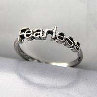 Fashion Round Shape Fearless Alloy Band Rings(1 Pc)