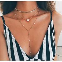 Fashion Boho Summer Multi Layer Beads Necklaces for Women Sexy Choker Pendant Vintage Collier Hollow Out Crystal Necklace Jewelry Bijoux