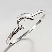 fashion noble quality 925 sterling silver dolphinsbangles party daily  ...