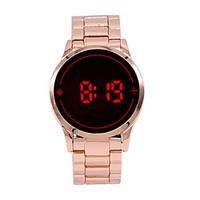 Fashion Men Women Electronic LED Touch Gold Band Watch Casual Sports Digital Watch New Men Male Watch