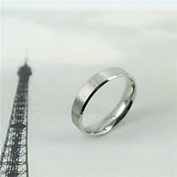 Fashion Silver Titanium Steel Pinky Rings