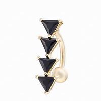 Fashion Unisex Zircon/Copper/Gold Plated Navel Bell Button Rings Daily/Casual/Sports Christmas Gifts