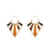 fashion women geometric shape acrylic drop earrings