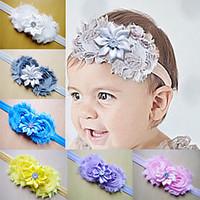 Fashion Baby Girl Toddler Infant Elastic Hairband Headbands Baby Hair Band Flower Rhinestone Accessories