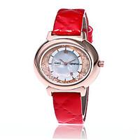 Fashion PU Geneva Watch Women Rhinestone Watches Casual Women Wristwatch Quartz Watch Relogio Feminino