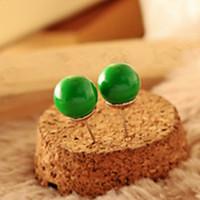 Fashionable Adorable Candy Color Ball Ball Stud Earrings