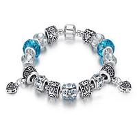 Fashion Women DIY Jewelry Beaded Glass Beads Europe Charm Bracelet Pendant Bracelet Christmas Gifts