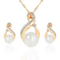 fashion elegant trendy bride jewelry sets wedding gold silver pearl rh ...
