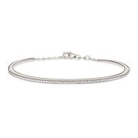 FASHIONABLY SILVER SPARKLE BALL BRACELET