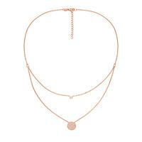 FASHIONABLY ROSE GOLD CIRCLE NECKLACE