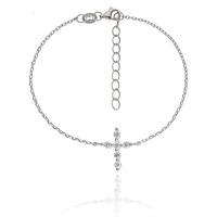 FASHIONABLY SILVER CROSS BRACELET