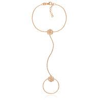 fashionably rose gold flower blossom bracelet