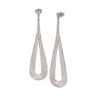 fashionably silver earrings