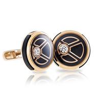 faberge visionnaire diamond rose gold cufflinks