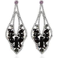 fashionvictime woman earrings fancy base metal crystal trendy jewell w ...