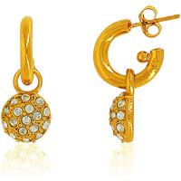fashionvictime woman earrings vintage 18ct gold plated cubic zirconia  ...