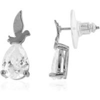 fashionvictime woman earrings birds rhodium plated crystal trendy je m ...