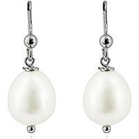 fashionvictime woman earrings beads silver 925 pearl timeless jewell w ...