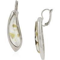 Fashionvictime - Woman Earrings - Base Metal - Mother Of Pearl - Trendy Jewell women\'s Earrings in white