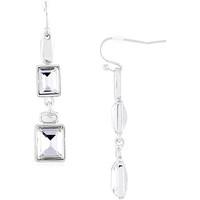 fashionvictime woman earrings rectangle base metal crystal trendy je w ...
