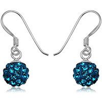 fashionvictime woman earrings beads silver 925 crystals from swarovski ...