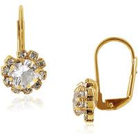 fashionvictime woman earrings shards 18ct gold plated crystal timele w ...