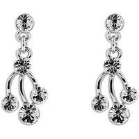 fashionvictime woman earrings diamond shards silver plated crystal t w ...