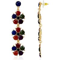 fashionvictime woman earrings flower base metal resin trendy jewelle w ...