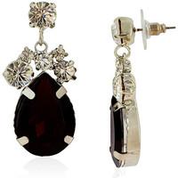 fashionvictime woman earrings retro rhodium plated crystal trendy je w ...
