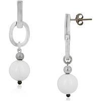 fashionvictime woman earrings beads silver 925 agate trendy jeweller w ...
