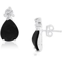 fashionvictime woman earrings drop silver 925 cubic zirconia timeles w ...