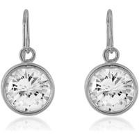 Fashionvictime - Woman Earrings - Rhodium Plated - Cubic Zirconia - Timeless J women\'s Earrings in Other