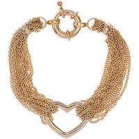 fashionvictime woman bracelet chain heart 18ct gold plated trendy jewe ...