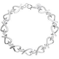 Fashionvictime - Woman Bracelet - Silver-Plated-Rhodium - Timeless Jewellery - women\'s Bracelet in Silver