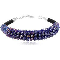 fashionvictime woman bracelet beads silver 925 silk crystals from sw w ...