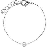 Fashionvictime - Woman Bracelet - Rhodium Plated - Cubic Zirconia - Timeless J men\'s Bracelet in Silver