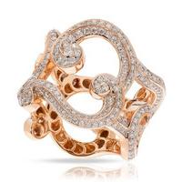 faberge rococo ring lace diamond 18ct rose gold