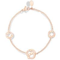 faberge rococo 18ct rose gold pink enamel bracelet